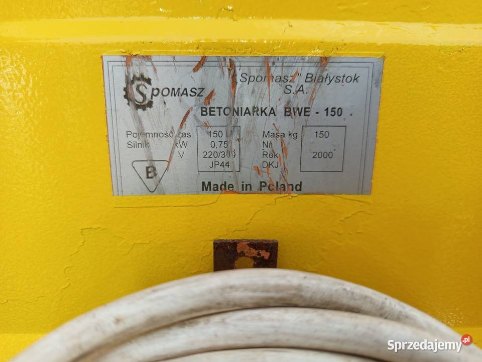 Betoniarka Duża Polska na 220400v Dom i Ogród Myszków