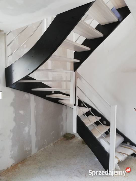 Schody drewniane jesionowe stopnie Szczecin