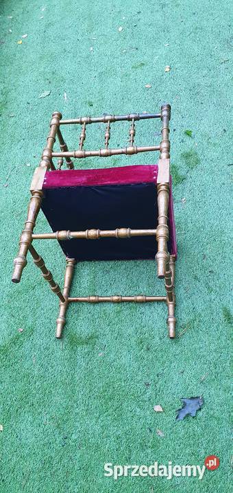 Stylowe krzesło z aksamitem vintage retro sprzedam