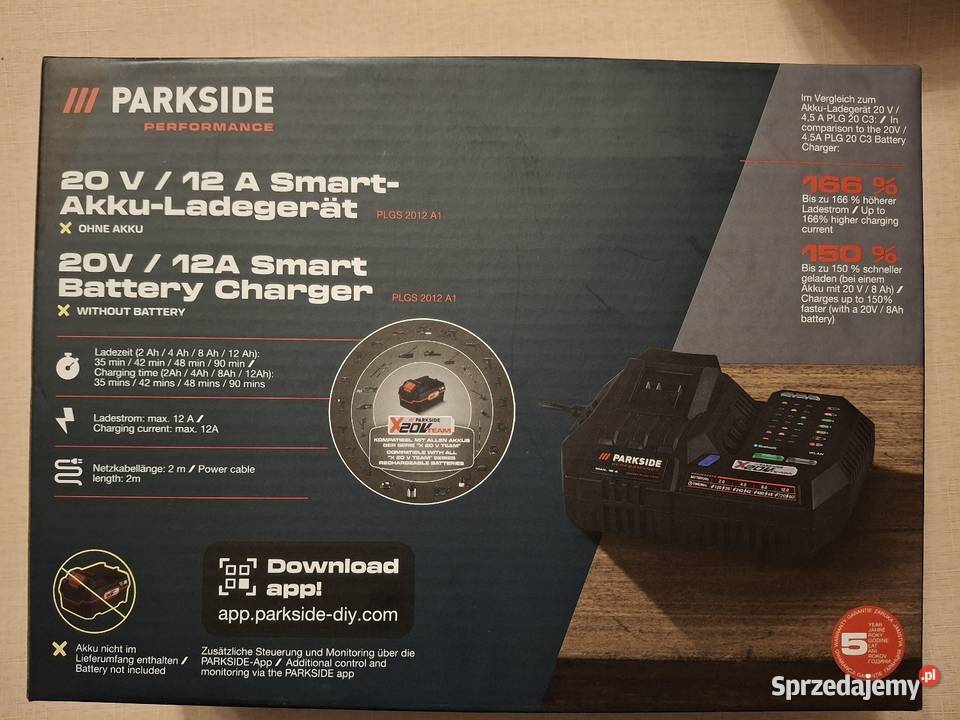 Szybka ładowarka PARKSIDE PERFORMANCE Smart PLGS Zgierz sprzedam