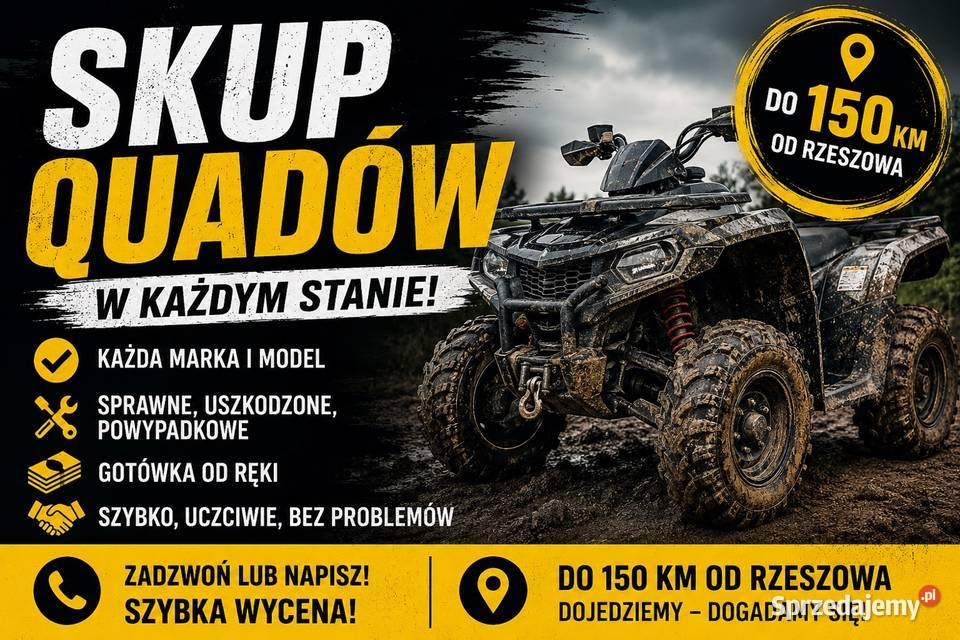 SKUP QUAD QUADÓW CROSSPITBIKE do 150 Rzeszowa usługi moto