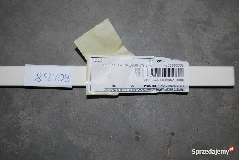 PROWADNICA PLASTIKOWA DRZWI PRZESUWNYCH 116 mazowieckie Grzebowilk