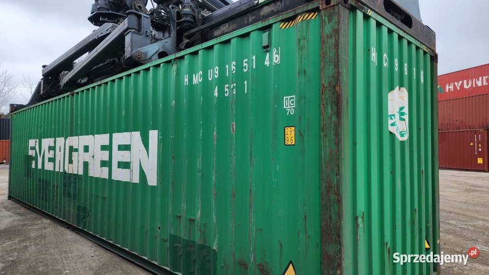 Kontener morski magazynowy 40 DVHC 12M transport Szczecin