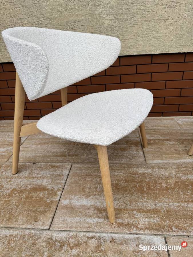 Fotel nowoczesny design boucle fotele krzesła Sulbiny