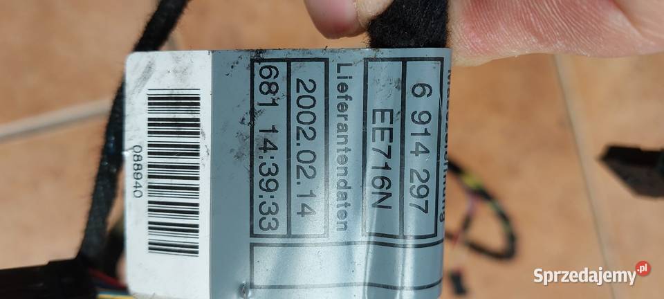 Wiązka instalacja nagrzewnicy BMW 7 E65 6914297 Szczecin