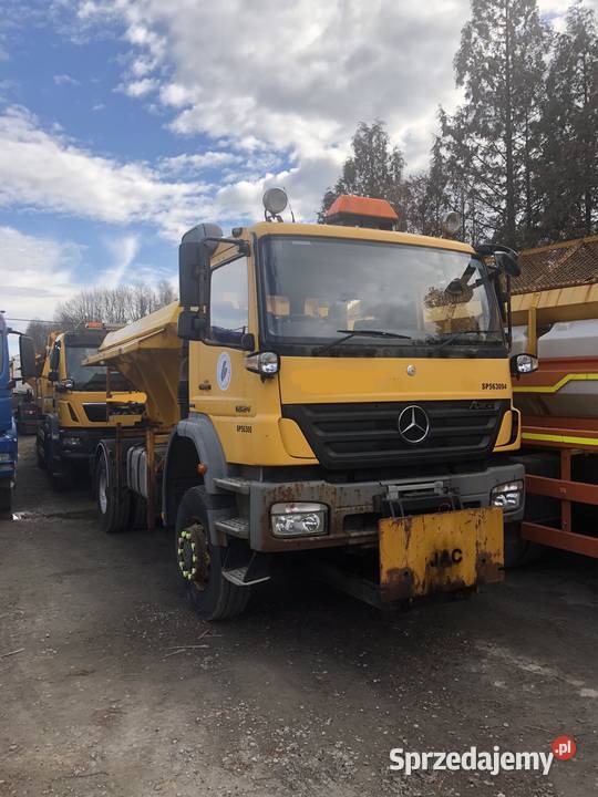 Mercedes Axor Piaskarka solarka pług schmidt 4x4 Ropczyce