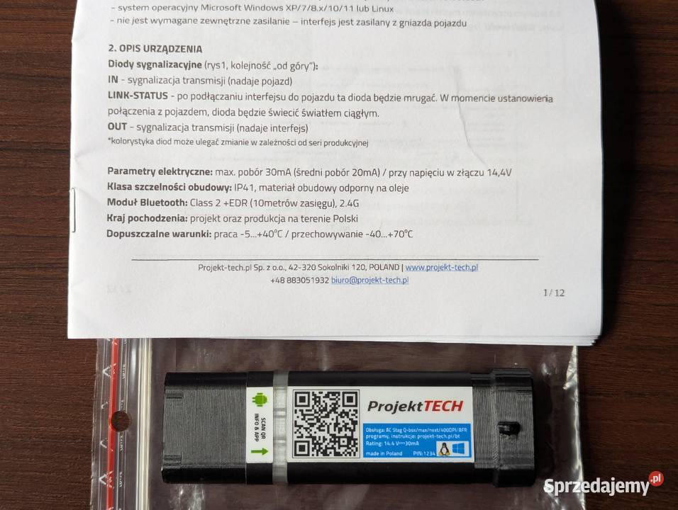 PTBTQgenAC Bezprzewodowy Interfejs LPG Bluetooth Ksawerów