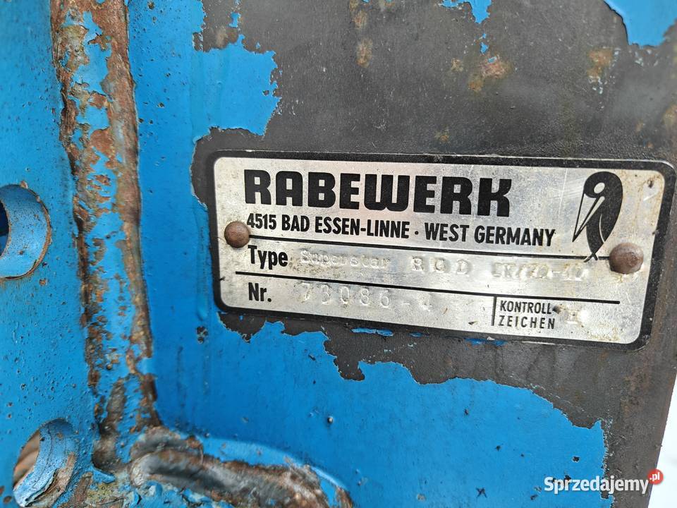 Pług obrotowy czteroskibowy Rabewerk Rabe Pługi Lublin