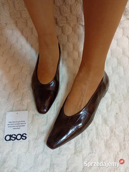 40 ASOS Design brązowe czekoladowe baleriny z Kraków sprzedam