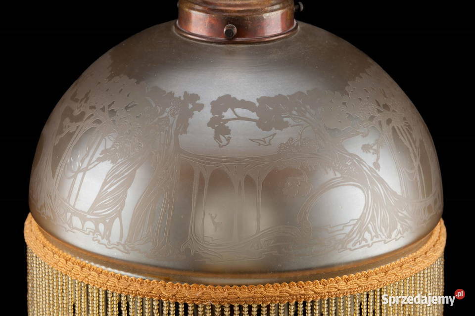 Lampa stołowa Secesja ok1920r Bogucin