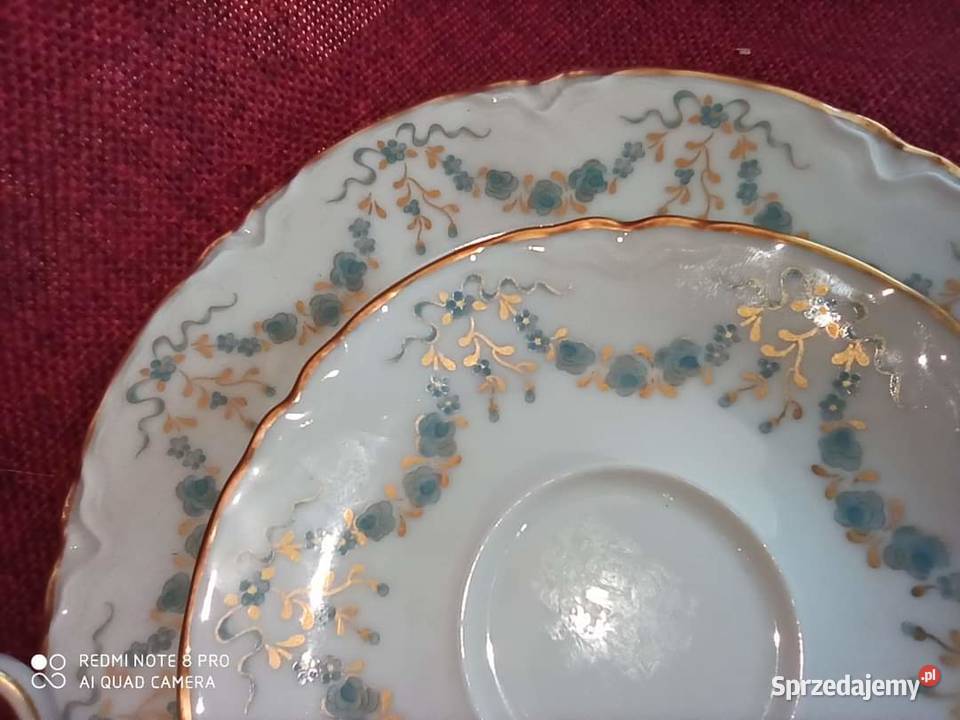 Filiżanka z talerzykiem deserowym Gdańsk sprzedam