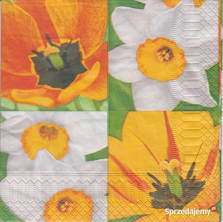 Dekupaż serwetki róża kwiaty słoneczniki lato Skarżysko-Kamienna sprzedam