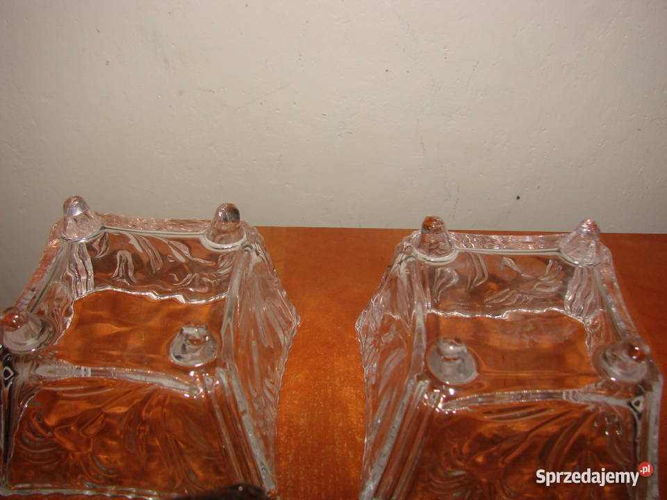 mała szklana cukiernica 2 pomorskie Pruszcz Gdański