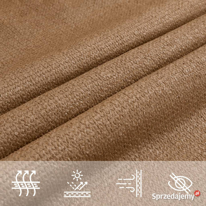 Żagiel przeciwsłoneczny 160 gm kolor taupe 2x3 m mazowieckie Warszawa