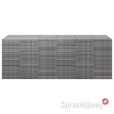 vidaXL Skrzynia na poduszki ogrodowe rattan PE