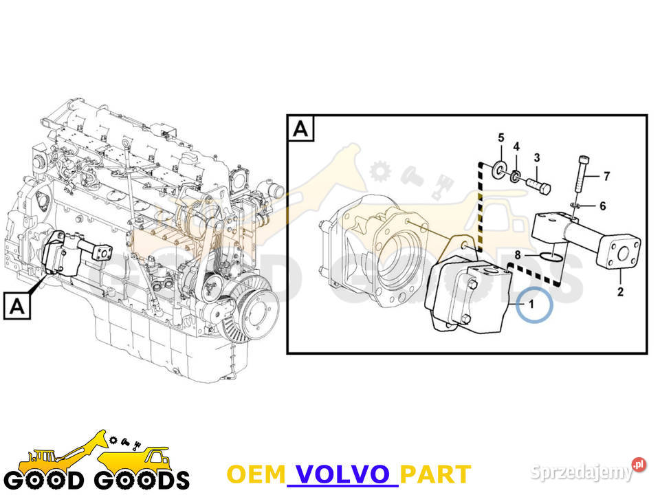 VOLVO POMPA HYDRAULICZNA SILNIK WENTYLATORA mazowieckie Władysławów