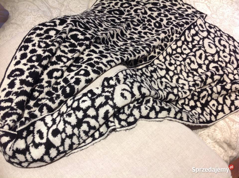 Szalik Damski Dzianinowy Panterka Nowa Sól