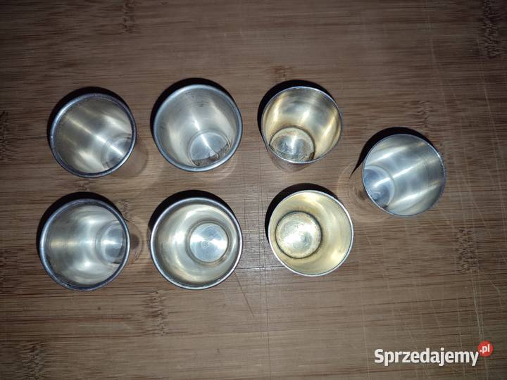 Kieliszki srebrne kiduszowe z lat 19201930 II RP Warszawa