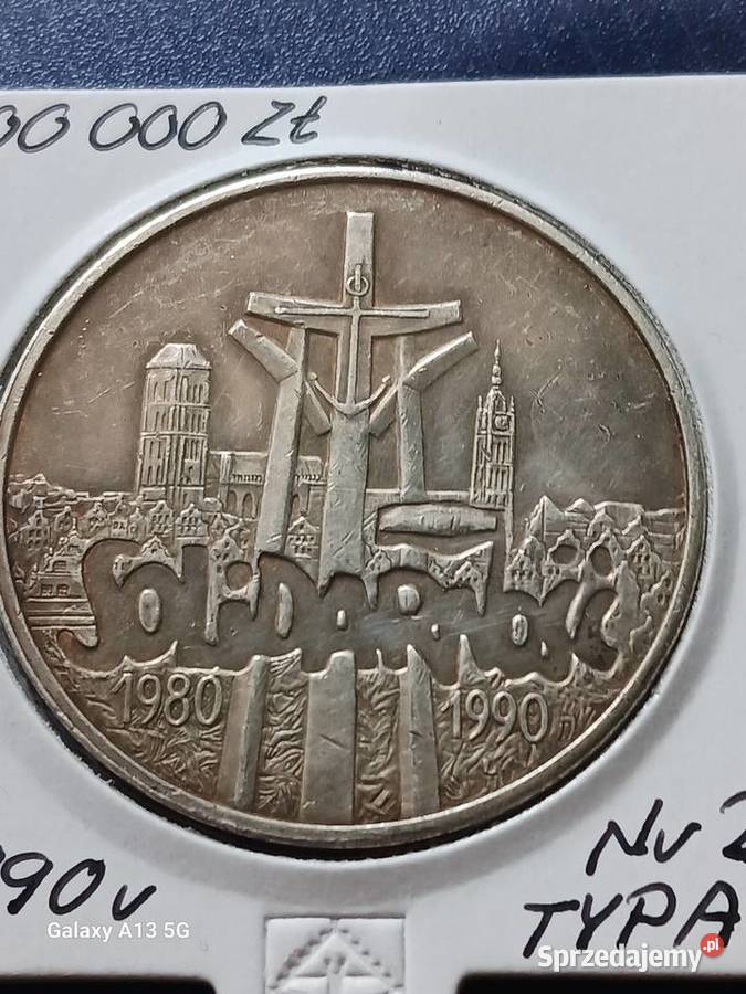 100 000 Solidarność 1990 r Typ A 2 Konin
