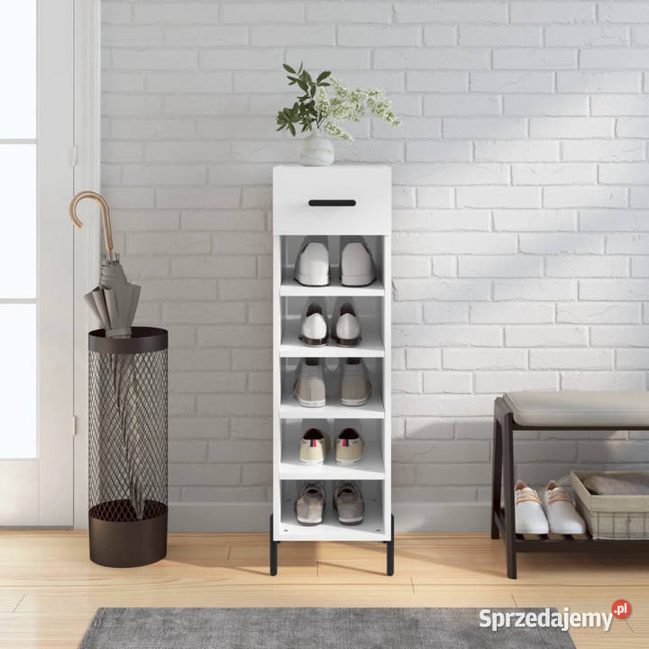 Szafka na buty wysoki połysk biała 30x35x105 sprzedam