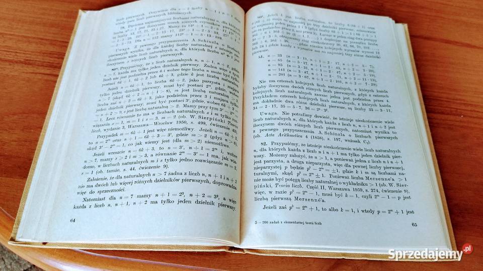 200 zadań z elementarnej teorii liczb Wacław matematyka Gdańsk