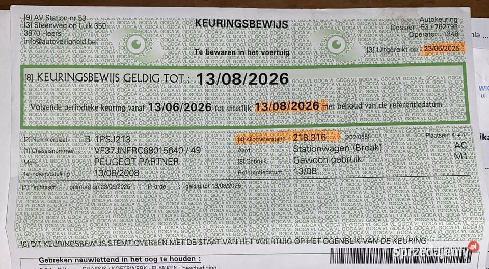 Peugeot Partner 16 Benzyna Bezwypadek BERLINGO ASR (kontrola trakcji)