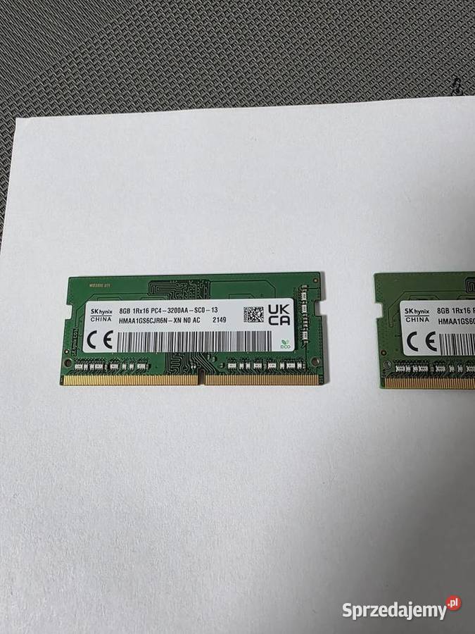 DDR4 8GB 3200 sodim x2 Szczecin sprzedam