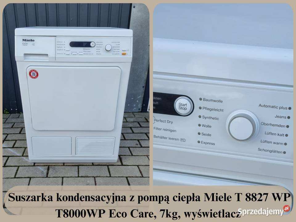 Suszarka kondensacyjna z pompą ciepła Miele Wrocław sprzedam