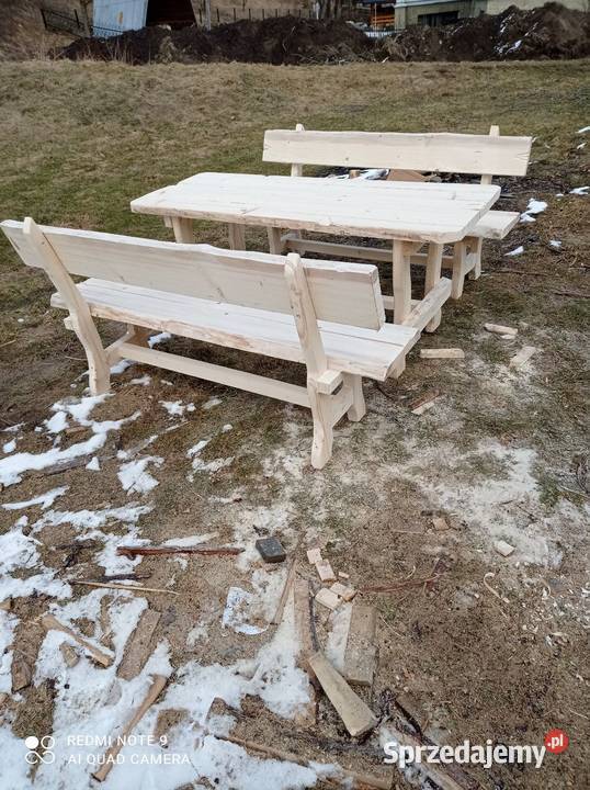 Meble ogrodowe drewniane Sól