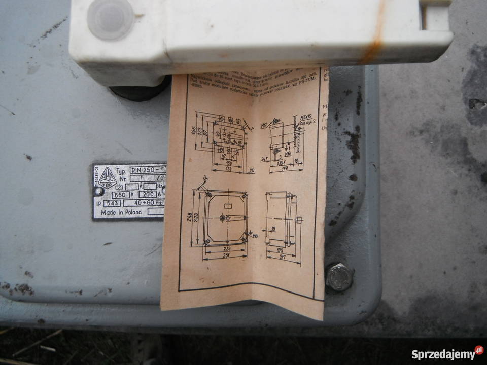 RIN25013 wyłącznik rozłącznik rin 250 Nowe 200A