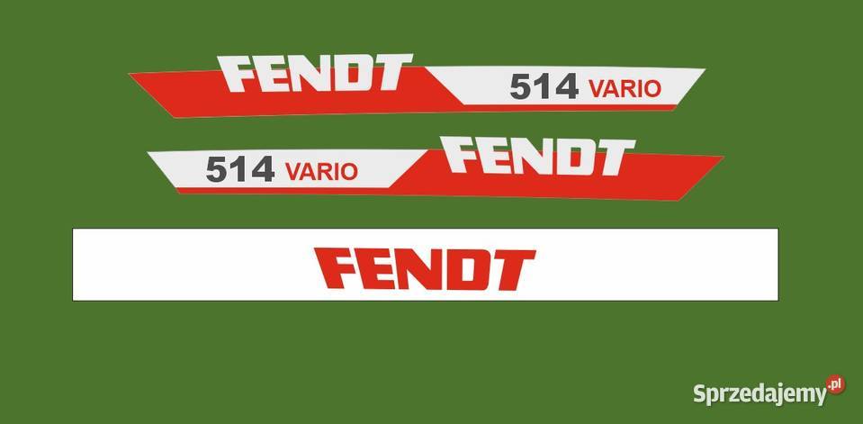Naklejki fendt 514 vario super mocne kujawsko-pomorskie Bydgoszcz
