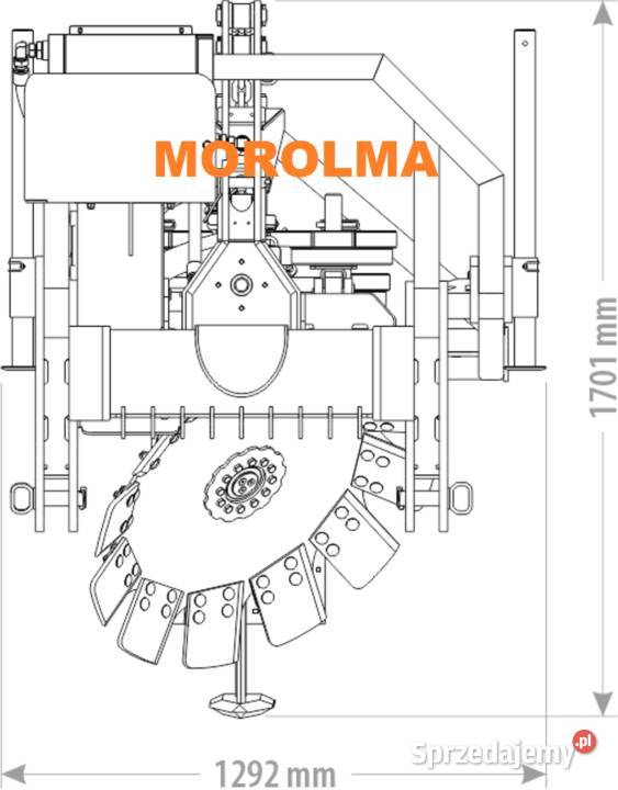 Pług leśny aktywny FK MACHINERY 1talerzowy z Lublin