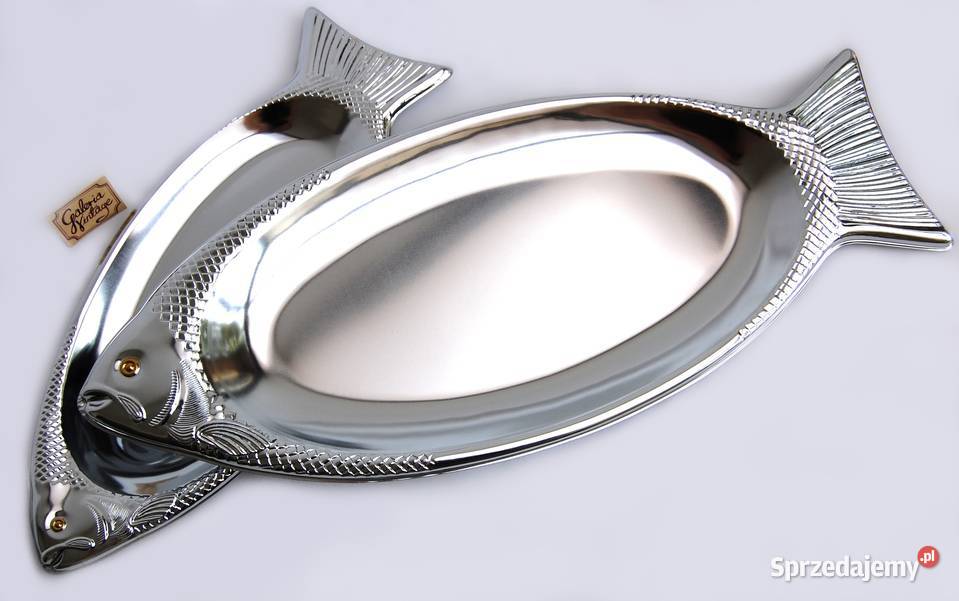 Taca patera półmisek ryba na rybę ryby stal 2 Patery lubelskie Lublin