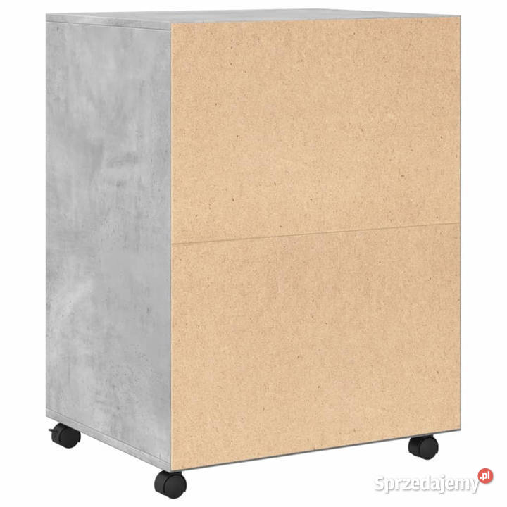 Szafka na kółkach szarość betonu 60x48x81 mazowieckie