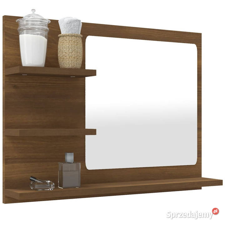 Lustro łazienkowe brązowy dąb 60x105x45 WM815662 Warszawa sprzedam