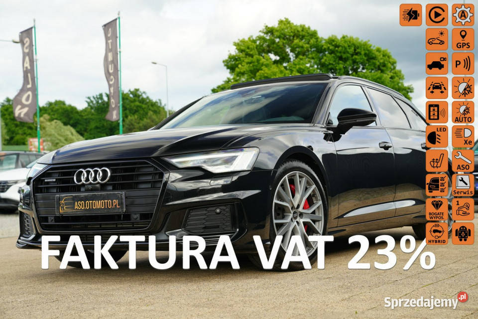 Audi A6 SLINE skóra FUL LED kamery 360 grzane ASR (kontrola trakcji) A6 Audi Otmuchów