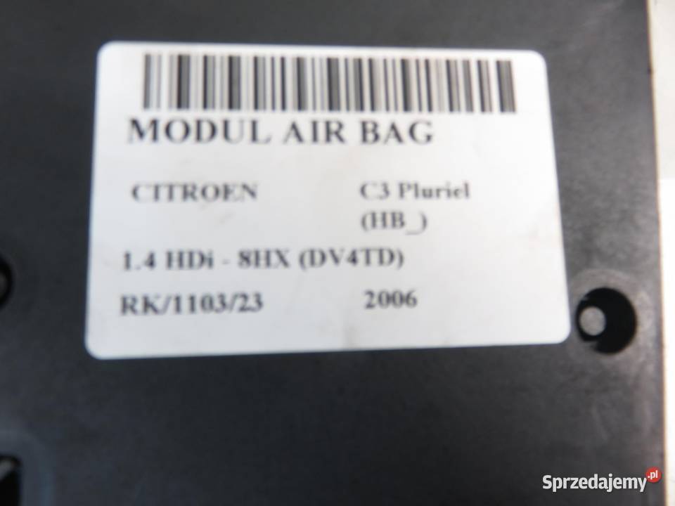 MODUŁ AIRBAG CITROEN C3 Pluriel HB 9656888580