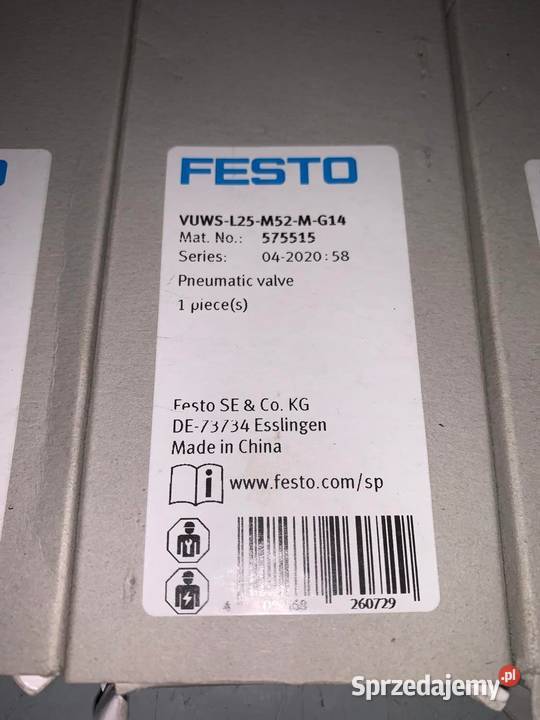 Festo VUWSL25M52MG14 575515 Zawór pneumatyczny
