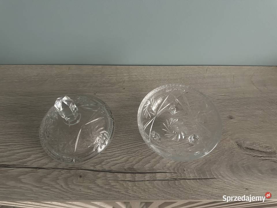 Bombonierka mała kryształ z lat 50tych Łódź
