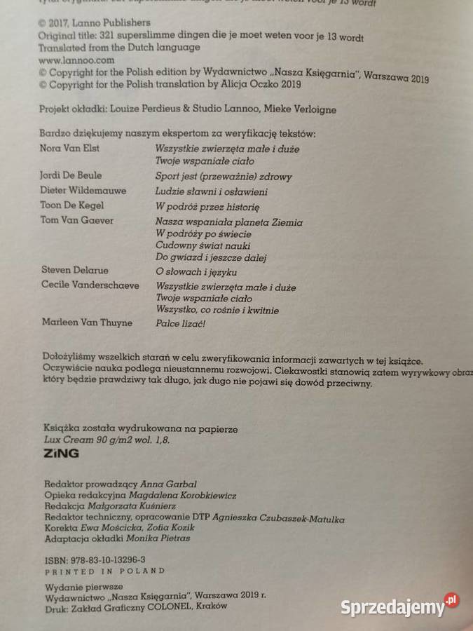 321 superciekawych faktów książki edukacyjne mazowieckie Warszawa