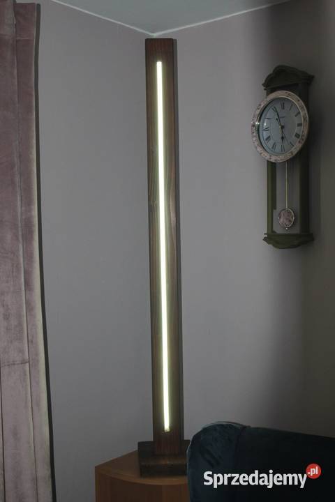 Drewniana lampa LED Lubań sprzedam