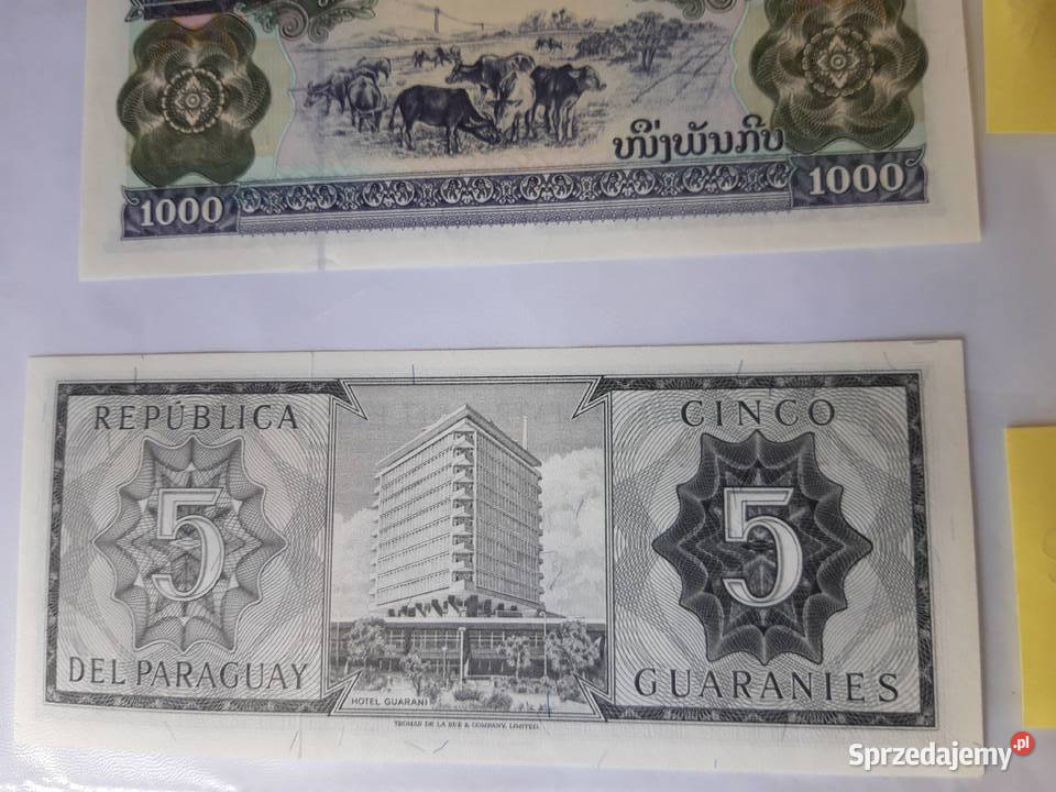 Banknot kolekcjonerski Paragwaj Laos Indonezja Pozostałe
