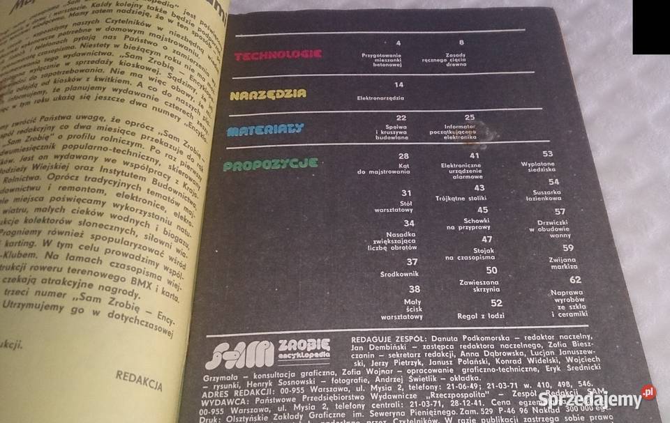 Sam Zrobię Encyklopedia Zeszyt BB 2 Książka Rok wydania 1986