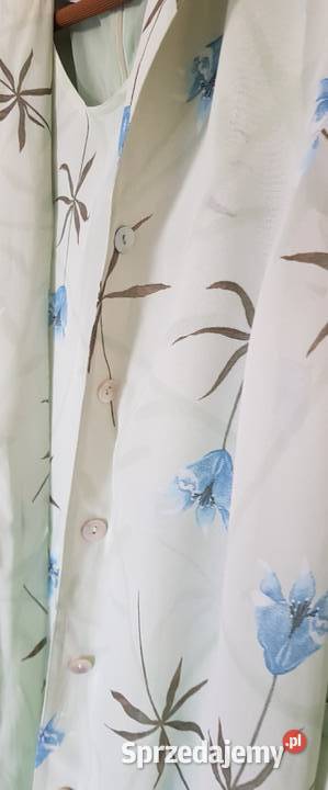 garsonka dwuczęściowa kostium sukienka zwiewna