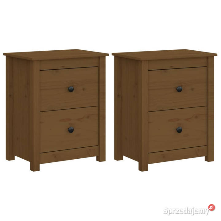 Szafki nocne 2 miodowy brąz 50x35x615 sosnowe mazowieckie Warszawa