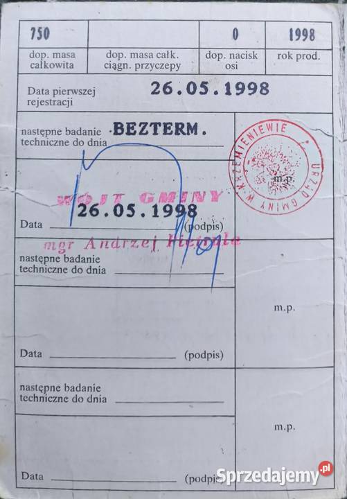 Przyczepka tarpan burtowe wielkopolskie sprzedam
