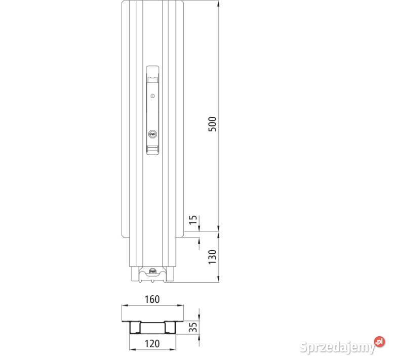 Słupek Blueline 500 mm IL wielkopolskie Przysieka Polska