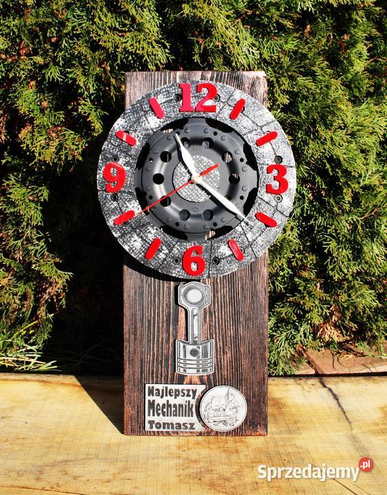 Zegar z wahadłem Motoryzacja Loft Patyna Zegary Dębica