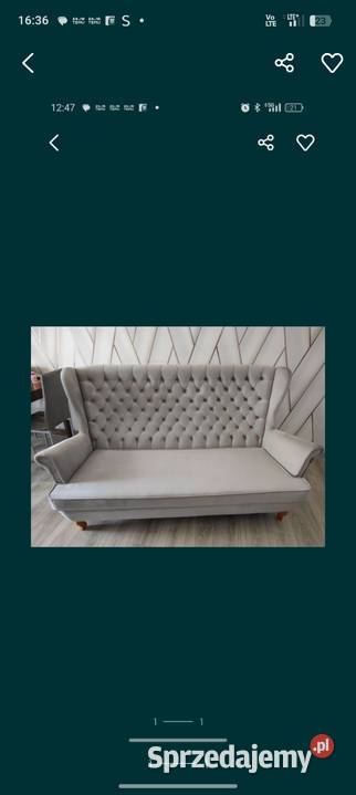 Sofa Chesterfield 140cm śląskie Częstochowa