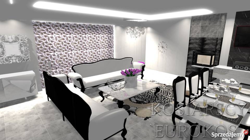 PROJEKT 3D WIZUALIZACJA łazienka kuchnia salon Góra Kalwaria